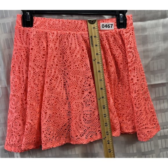 Aeropostale Women Mini Skirt Size M Color Orange - Picture 4 of 9